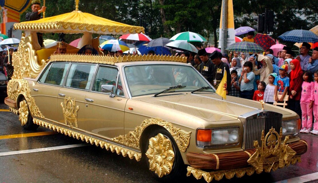 Золотой Rolls-Royce султана Брунея