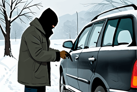 Раскрыт метод угона автомобилей зимой